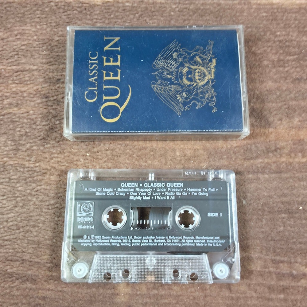 Queen Classic Queen Cassette Tape OS Blue Good 1992 Hollywood Records Rock